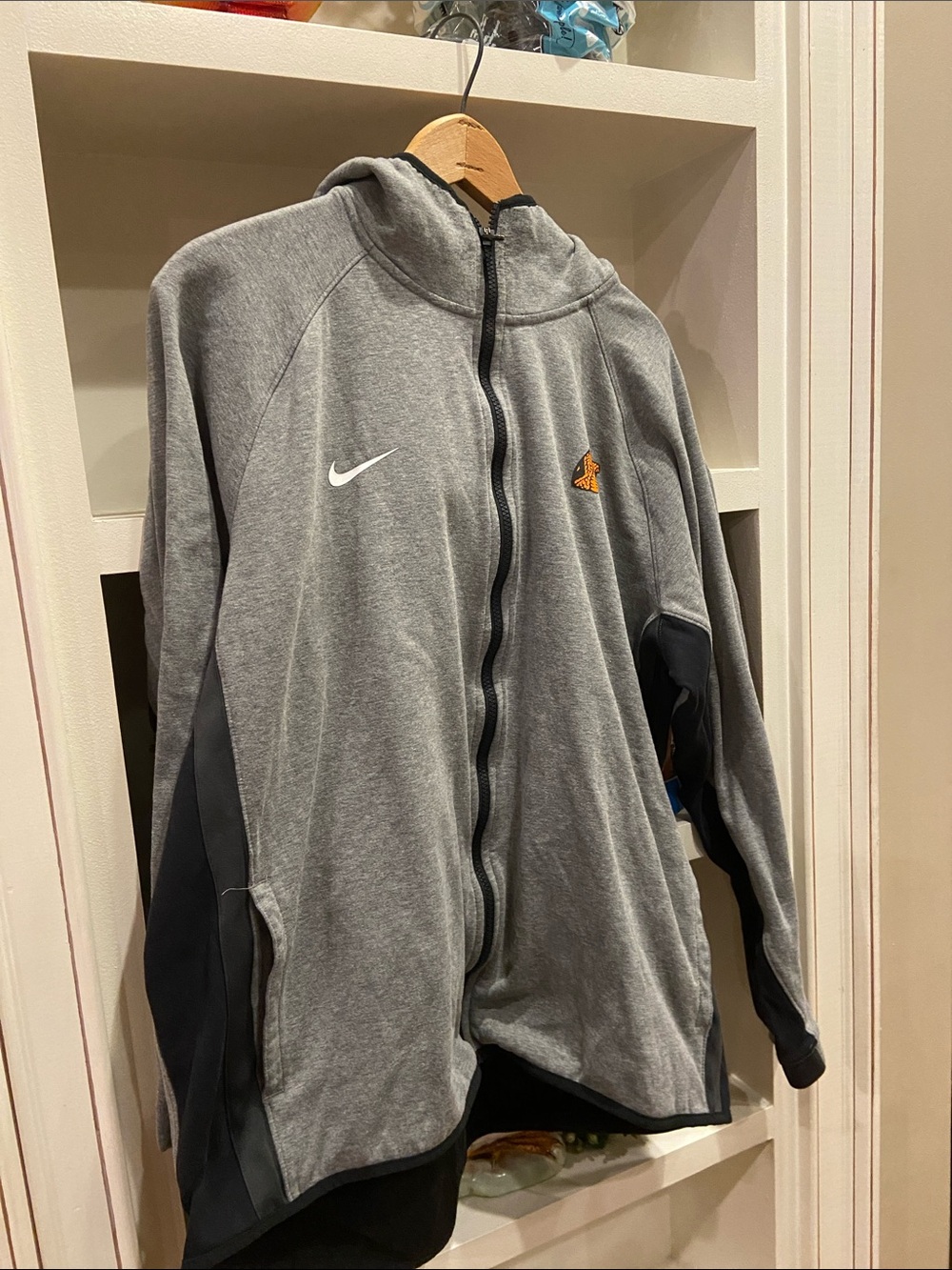 Nike Men's Dri-FIT grey gray Showtime Full-Zip Hoodie FAMU Rattlers Florida A&M